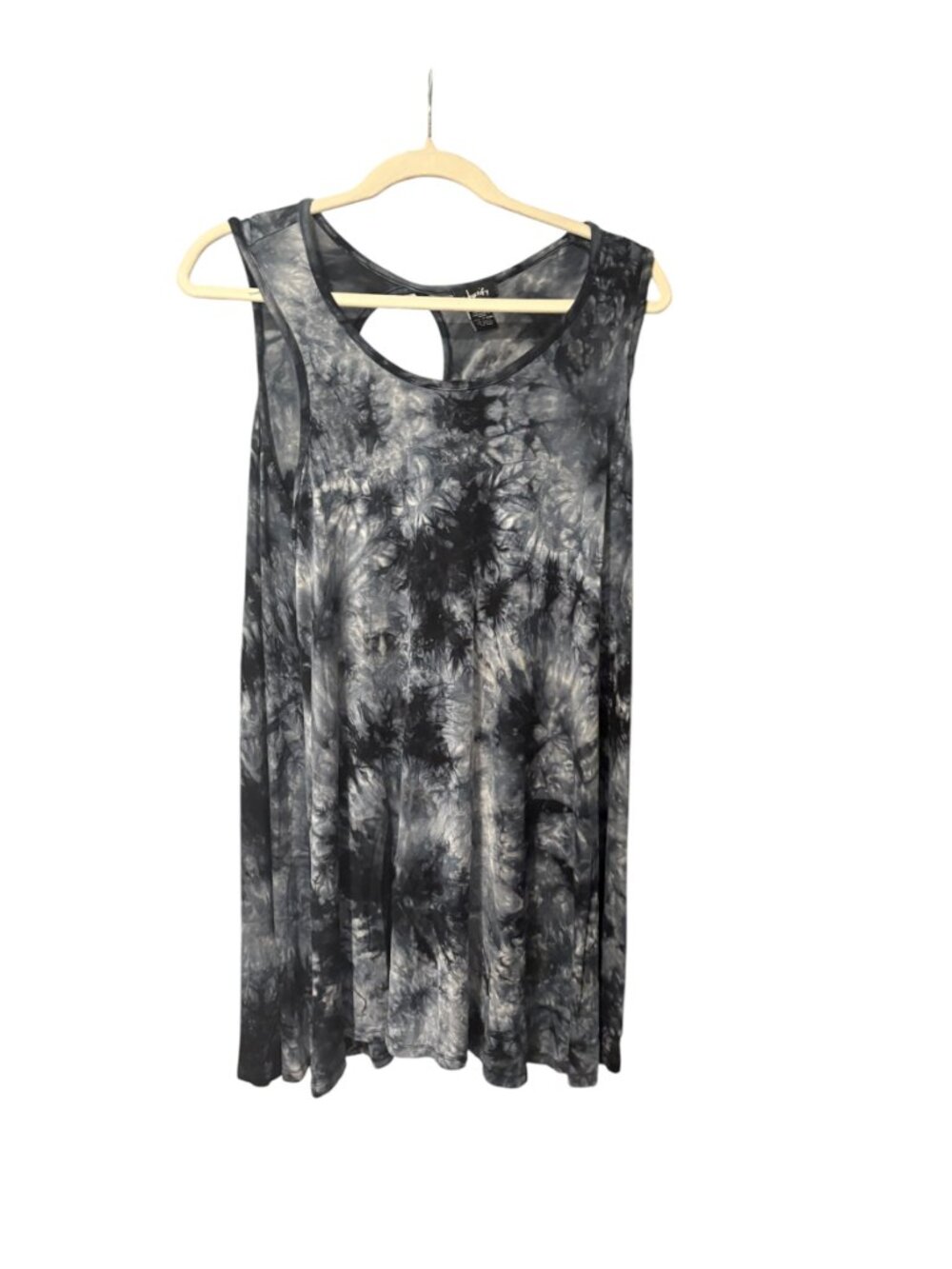 Justify Tie-Dye Swing Dress with Keyhole Back - Picture 3 of 5